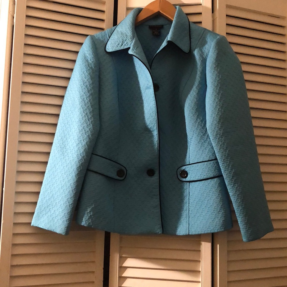 Turquoise suit jacket